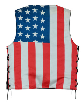 Honor Ride Patriot Leather Biker Vest