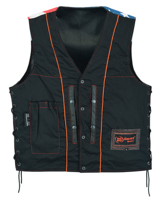 Honor Ride Patriot Leather Biker Vest