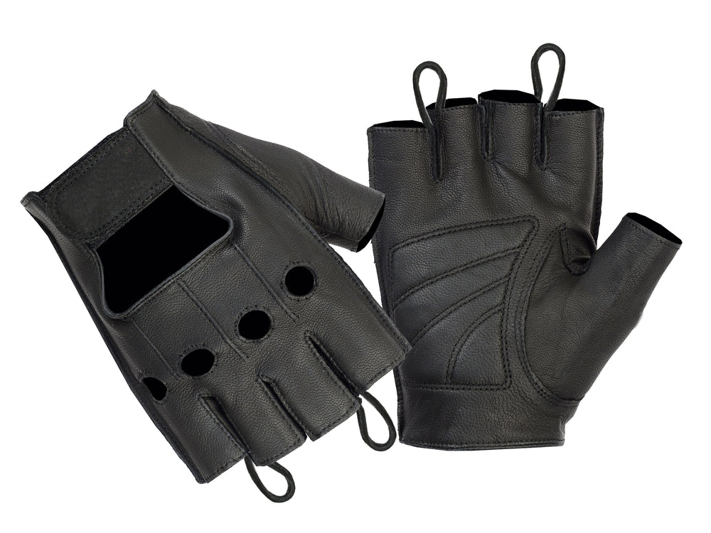 Premium Leather Fingerless Gloves