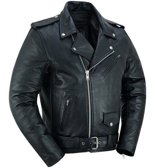 Men's Premium Classic Plain Side Police Style Jacket
