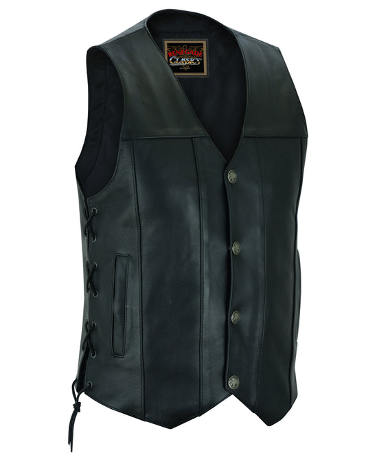 Men's Single Back Panel Buffalo Concealed Carry Vest