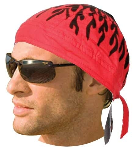 Headwrap Red Flames