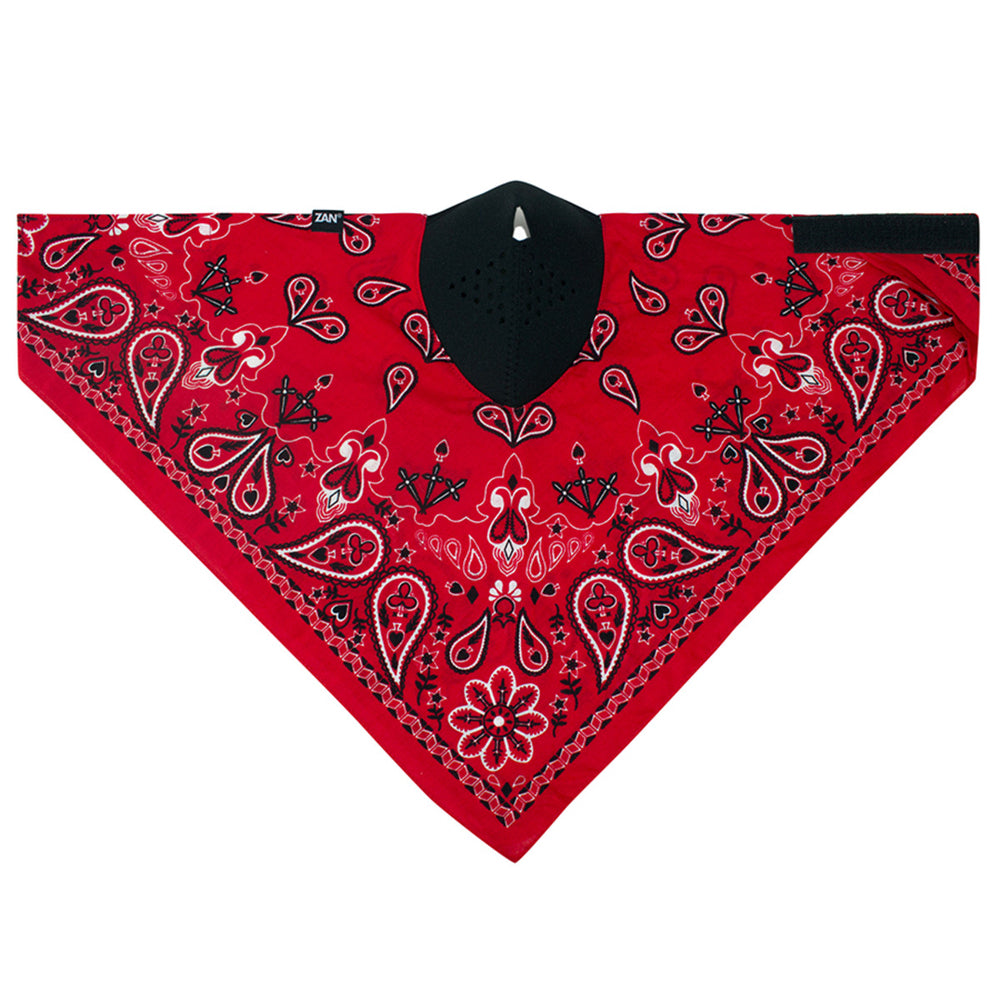 Máscara NEODANNA- Algodón/Neopreno- Paisley Rojo