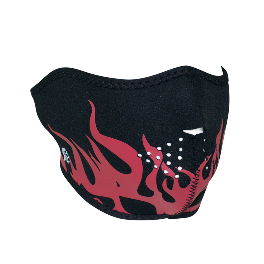 ZAN® Half Mask- Neoprene- Red Flames