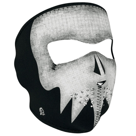 ZAN® Full Mask- Neoprene- Gray Skull, Glow in the Dark