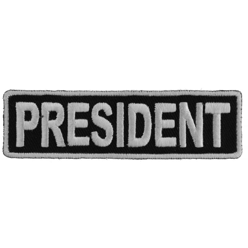 President Patch 3.5 Inch White
