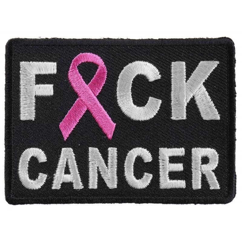 FCK Cancer Pink Ribbon Patch