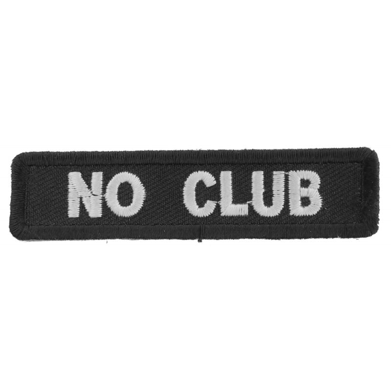 No Club Patch for Bikers