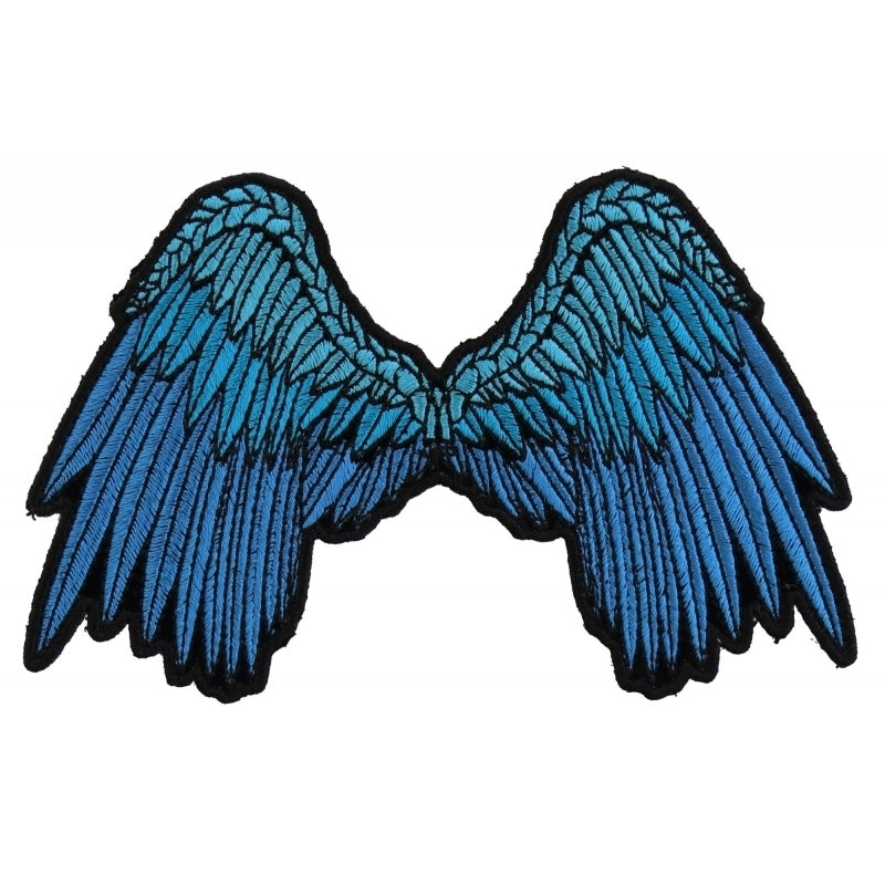 Small Beautiful Angel Wings Blue Patch