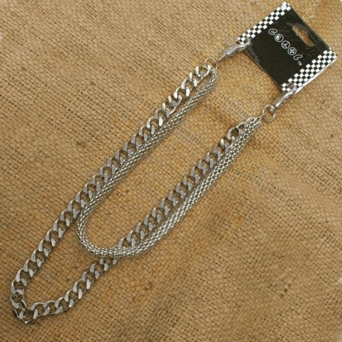 Chrome Wallet Chain with double chain, mesh