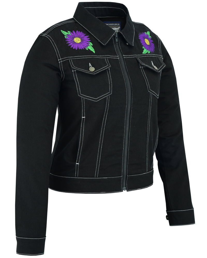 Women's Daisy Black Denim Jacket