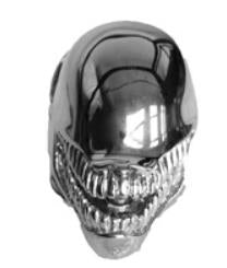 Stainless Steel Alien Skull Biker Ring