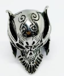 Stainless Steel Lion Mask Biker Ring