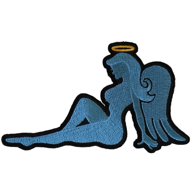 Blue Angel Girl Iron on Novelty Patch