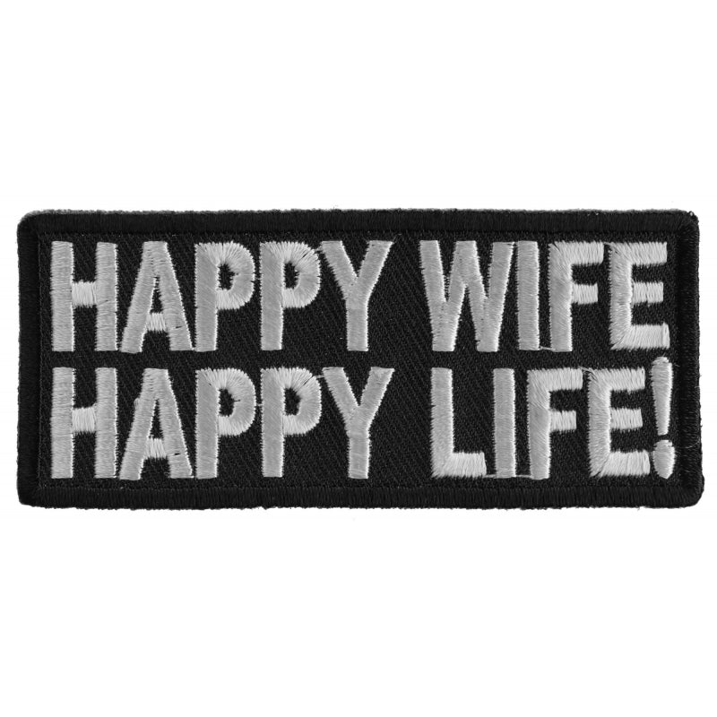 Happy Wife Happy Life Patch