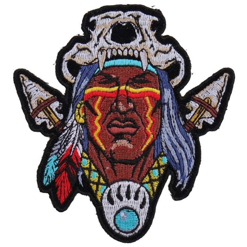 Indian Skull Head Dress Small Patch