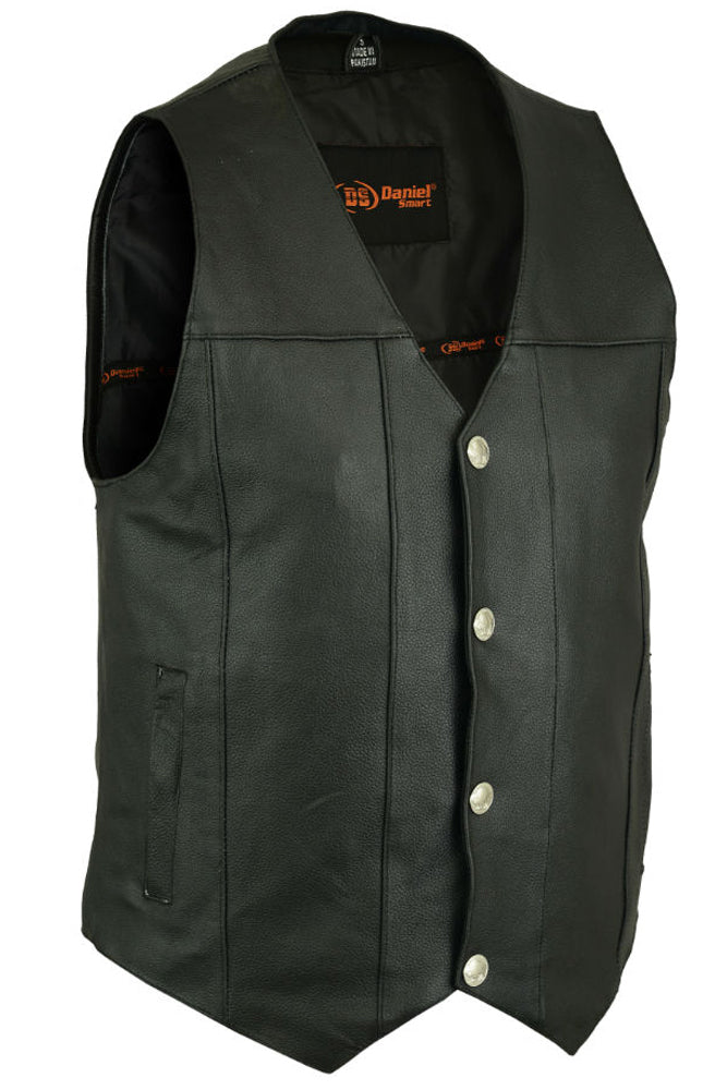 Men's Single Back Panel Concealed Carry Vest (Buffalo Nickel Sn