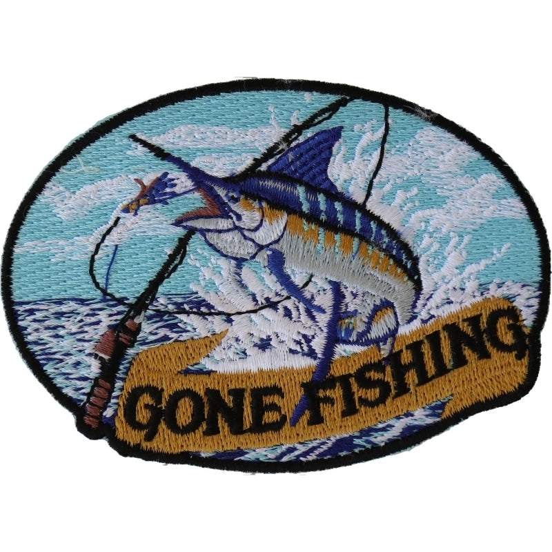 Marlin Gone Fishing Small Patch