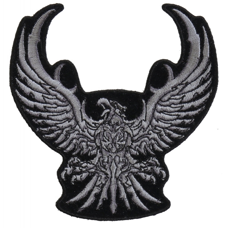 Silver Tribal Eagle Small Patch