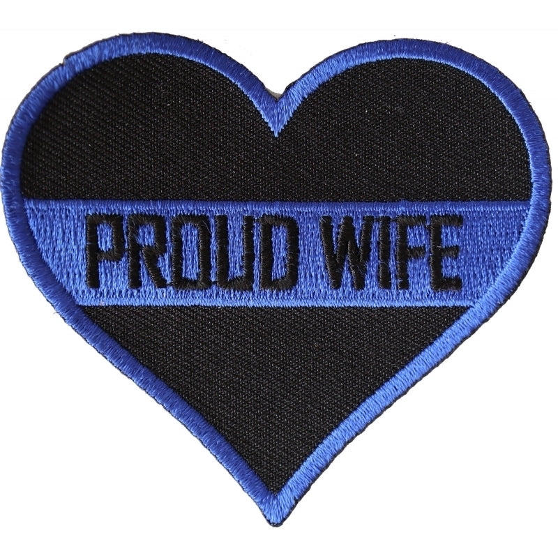 Thin Blue Line Proud Wife Patch For Law Enforcement
