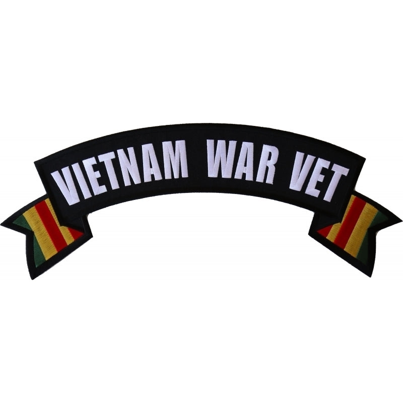 Vietnam War Vet Extra Large Rocker Patch