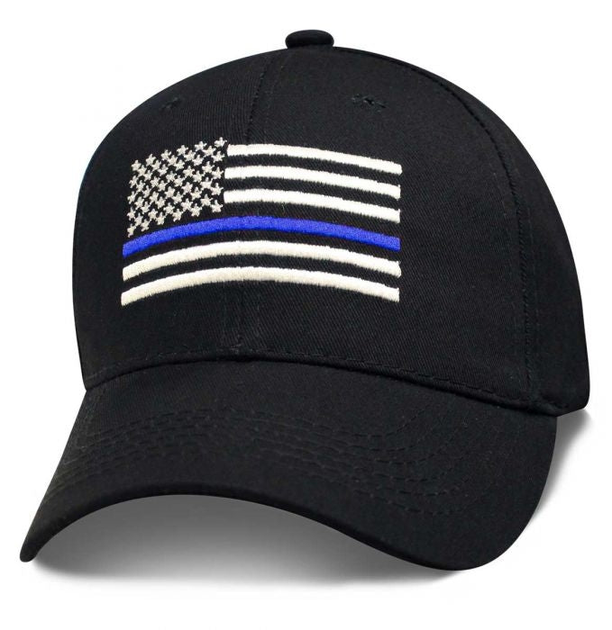 Blue Stripe Police Flag Cap