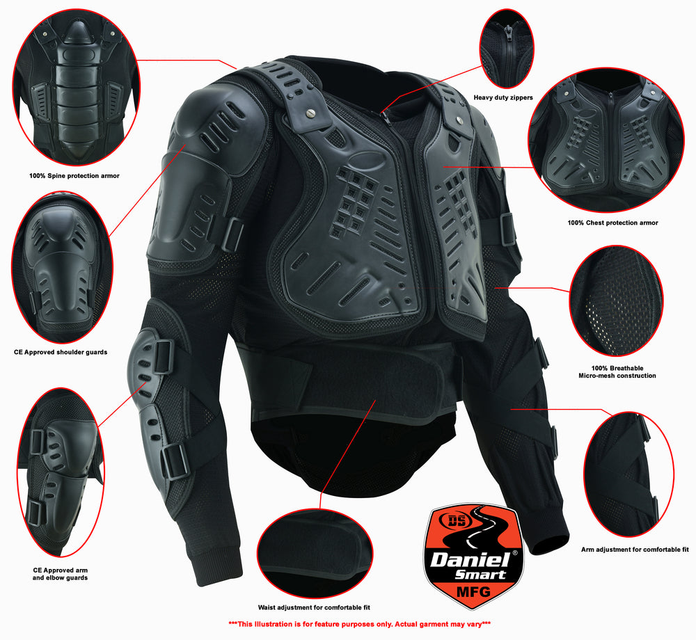 Full Protection Body Armor - Black
