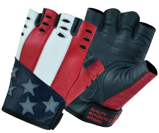Freedom Fingerless Leather Gloves