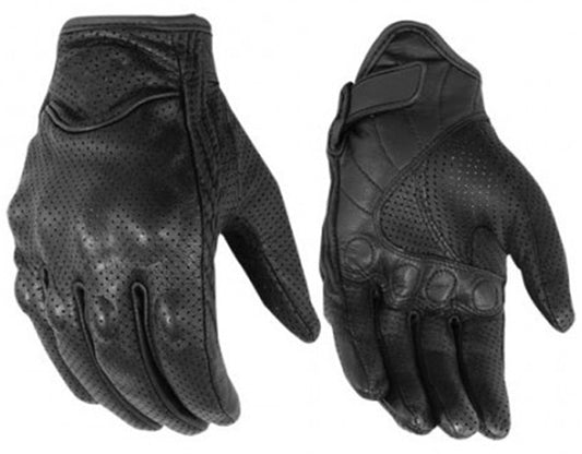 Perforated Sporty Motorcycle Glove