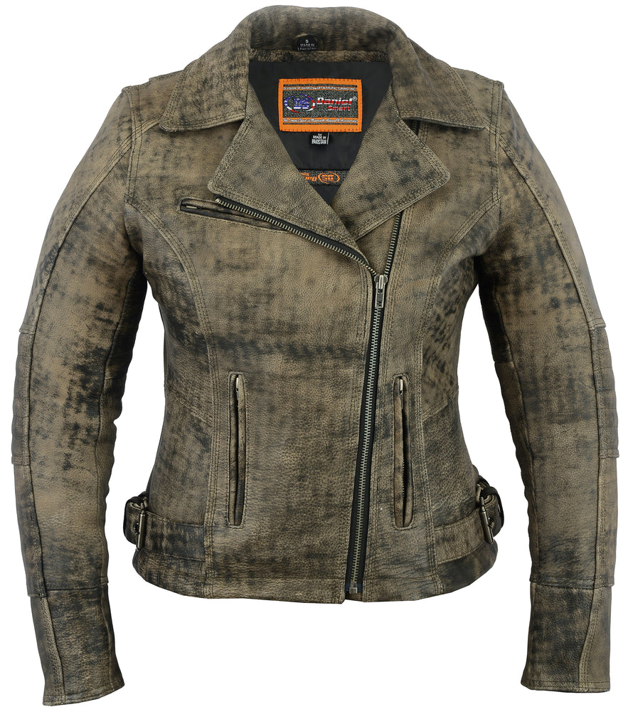 Women's Updated Stylish Antique Brown M/C Jacket