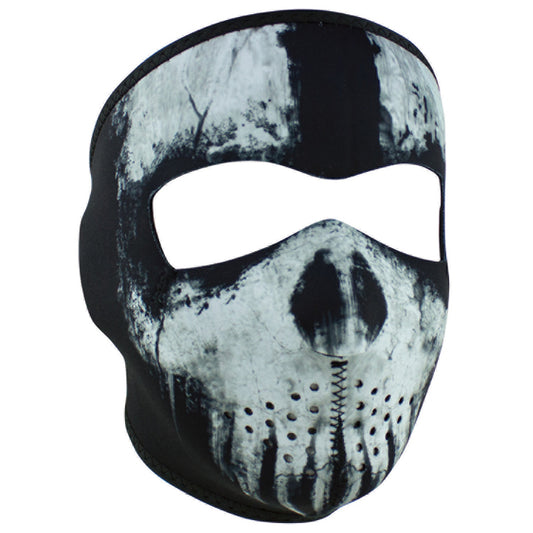 ZAN® Full Mask- Neoprene- Skull Ghost