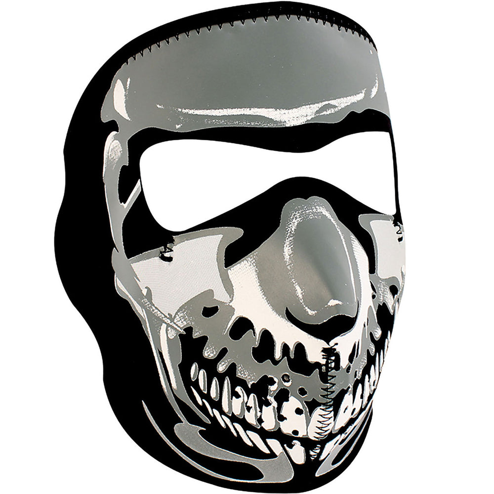 ZAN® Full Mask- Neoprene- Chrome Skull