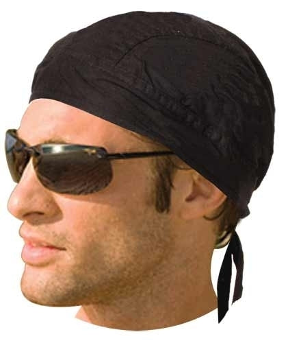 Headwrap Lined Solid Black