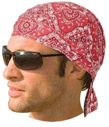 Headwrap Paisley Red