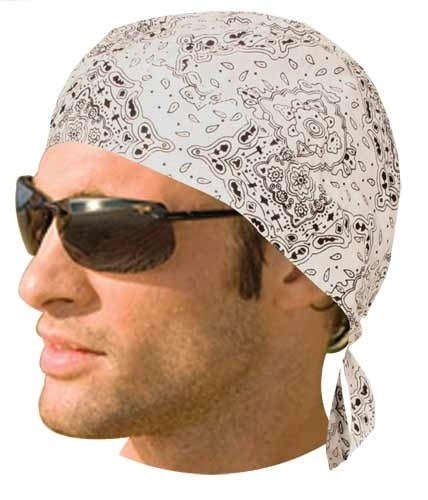 Headwrap Paisley White