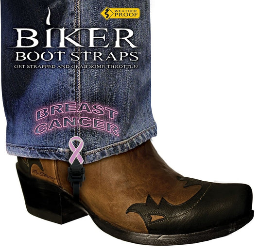 Weather Proof- Boot Straps- Breast Cancer- 4 inch