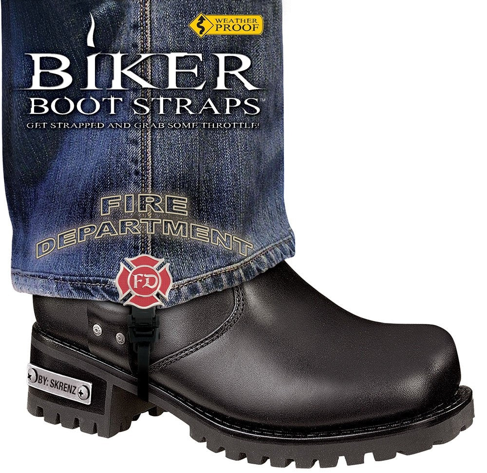 Weather Proof- Boot Straps- Fire Department- 6 Inch