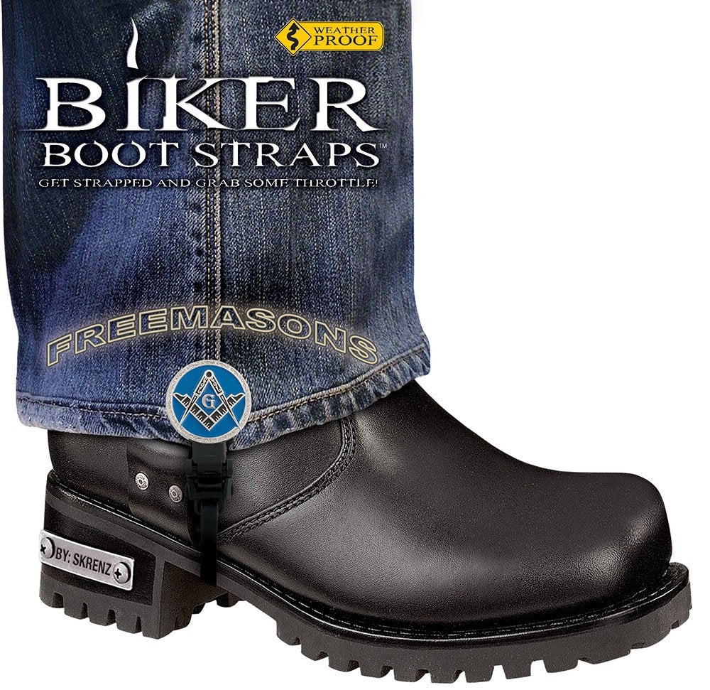 Weather Proof- Boot Straps- Freemasons- 6 Inch