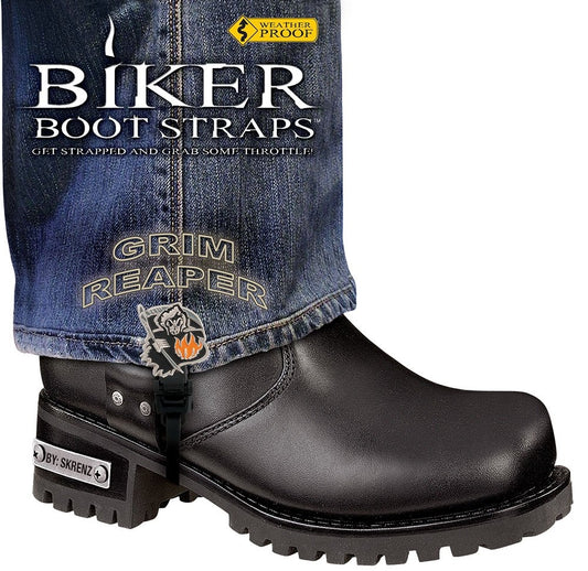 Weather Proof- Boot Straps- Grim Reaper- 6 Inch