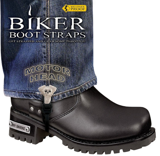 Weather Proof- Boot Straps- Motor Head- 6 Inch