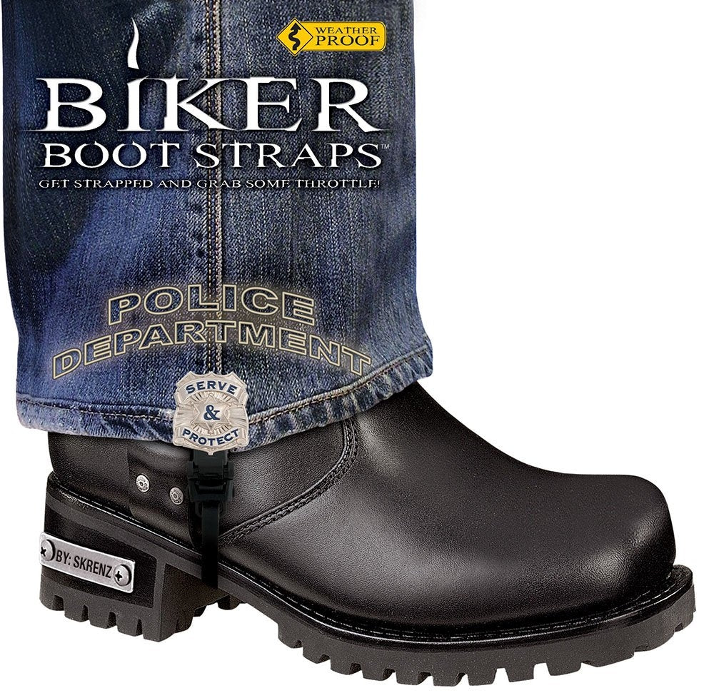 Weather Proof- Boot Straps- Police Department- 6 Inch