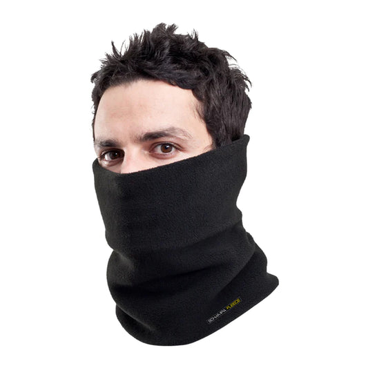 Double Layer Fleece NeckGaiter- Black