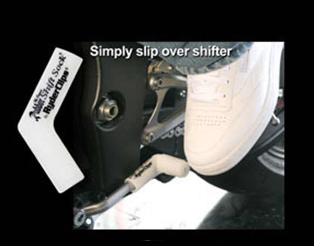 Rubber Shift Sock- Glo-White