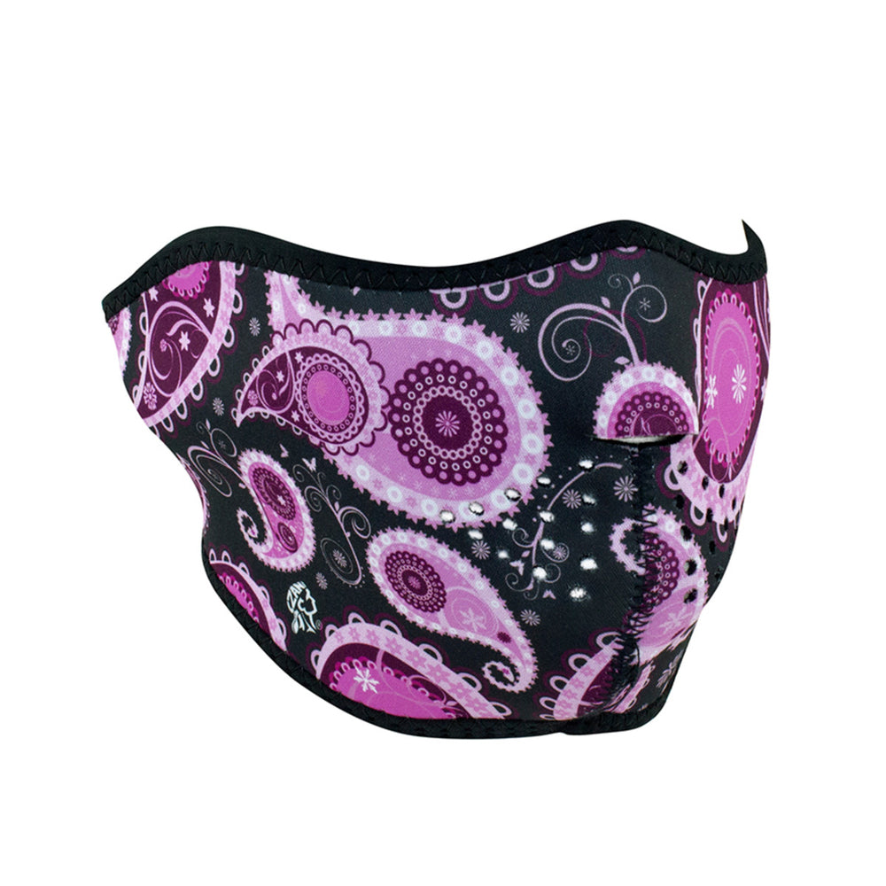 ZAN® Half Mask- Neoprene- Purple Paisley