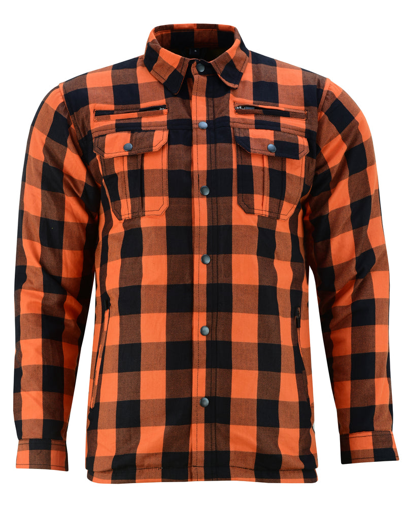 Armored Flannel Shirt - Orange