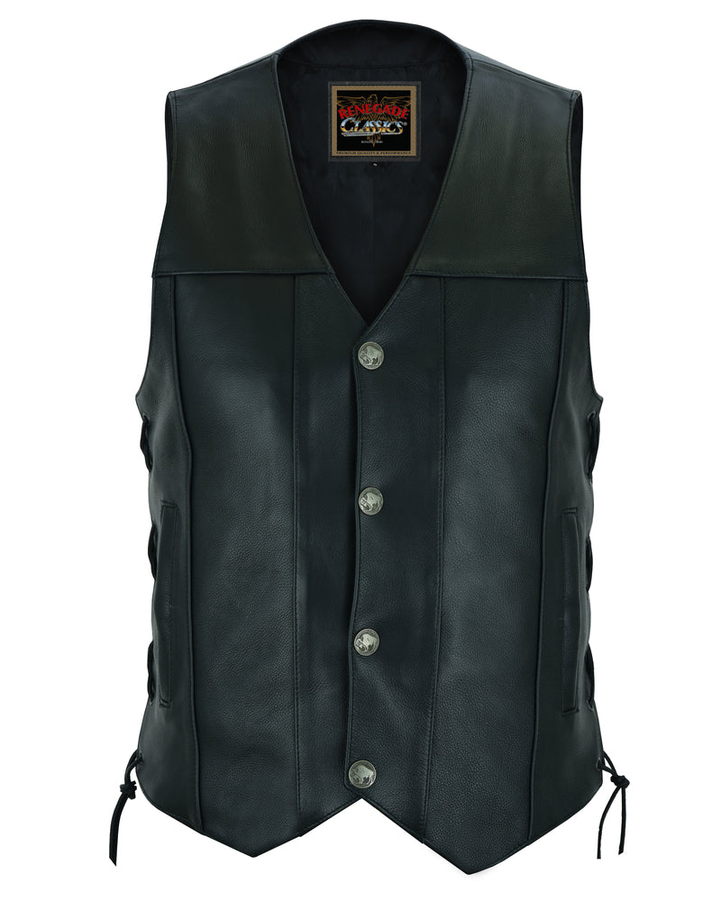 Men's Single Back Panel Buffalo Concealed Carry Vest